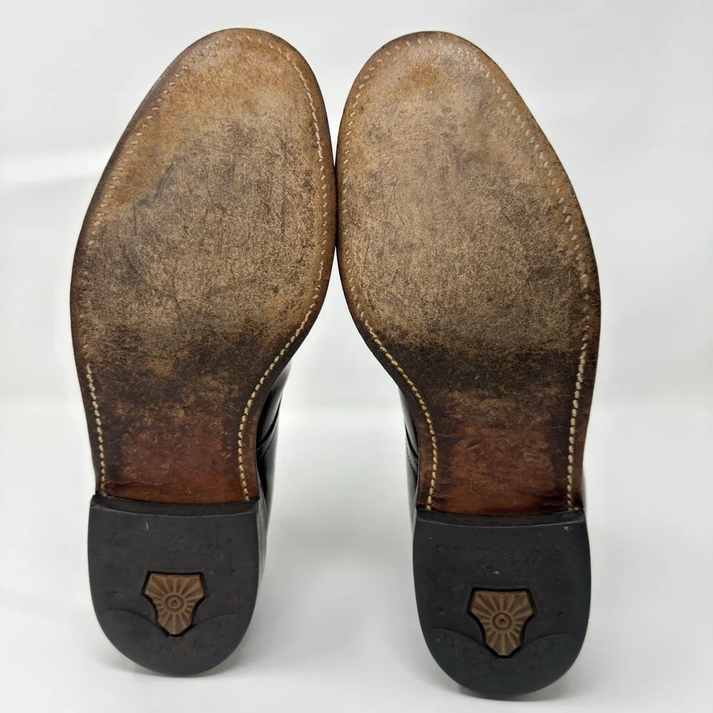 Vintage O'Sullivan Executive Imperials Mens Leather Oxford Size 6.5D Brown USA‎